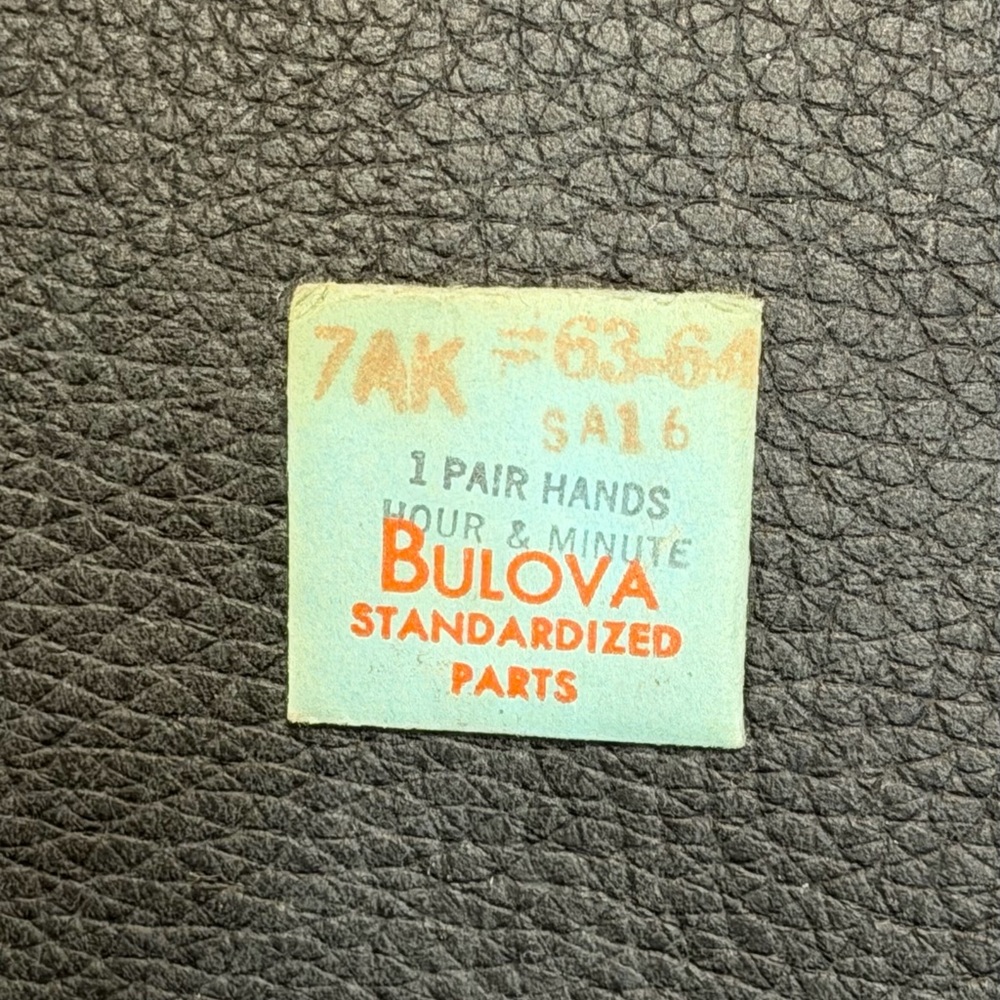 NOS Authentic BULOVA Standardized Watch Part. 7 AK 63-64 SA16 hands hour and min